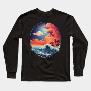 Surrealism Beach Art Long Sleeve T-Shirt